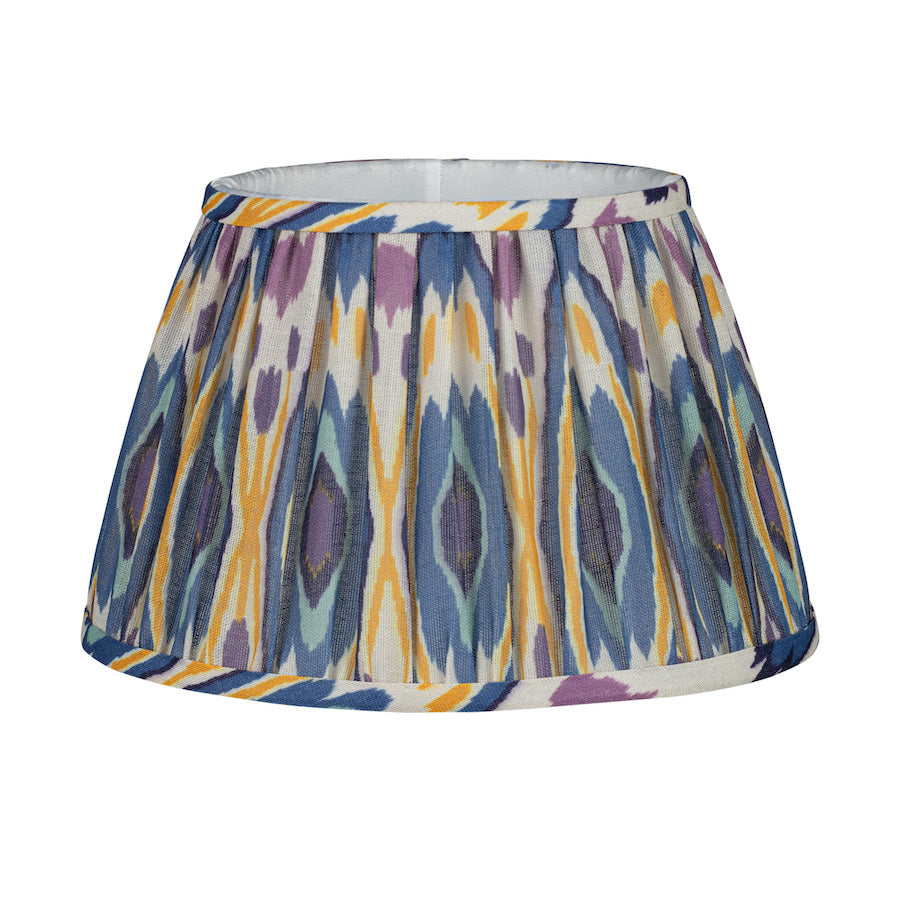 Blue & Yellow Ikat Lampshade