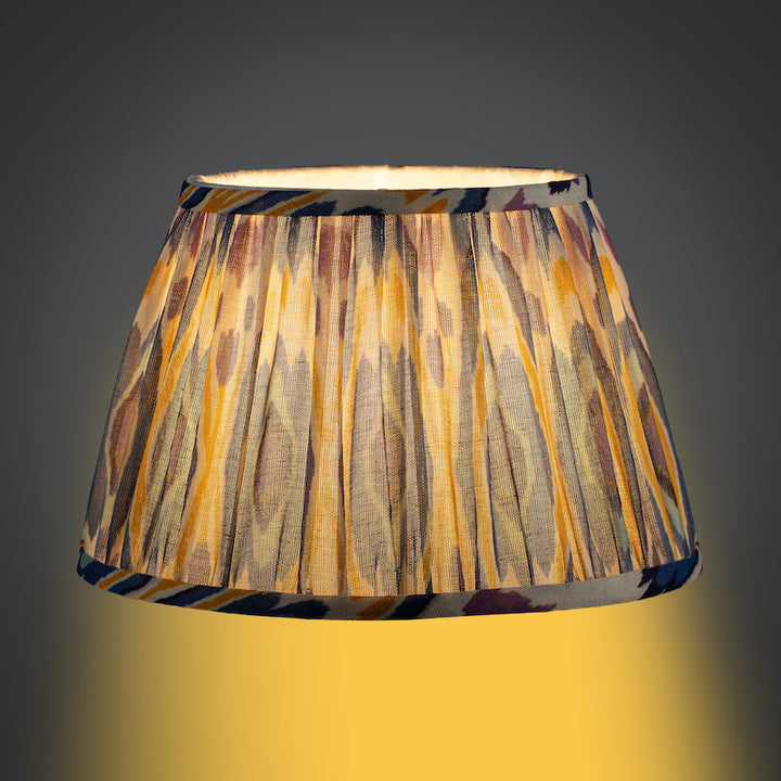 Blue & Yellow Ikat Lampshade