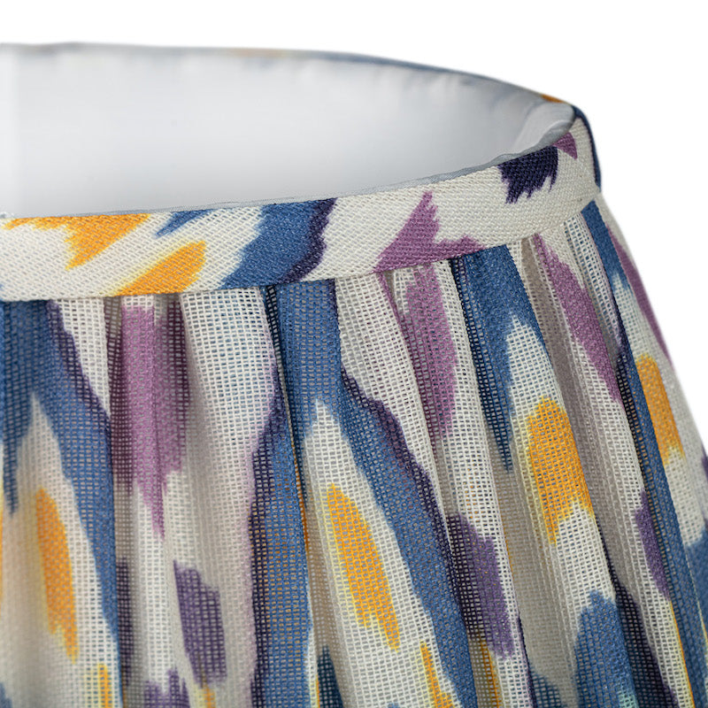 Blue & Yellow Ikat Lampshade