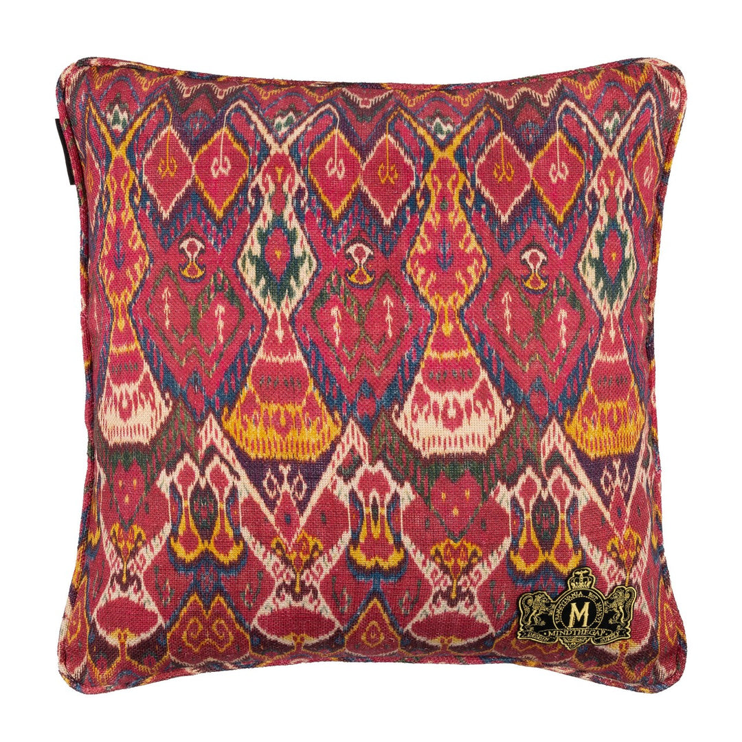 Uzbek Ikat Linen Cushion