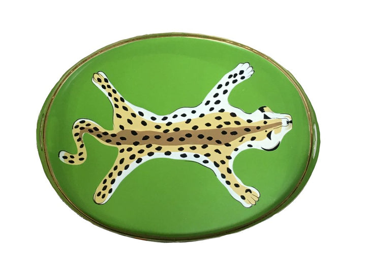 Leopard Oval Tray