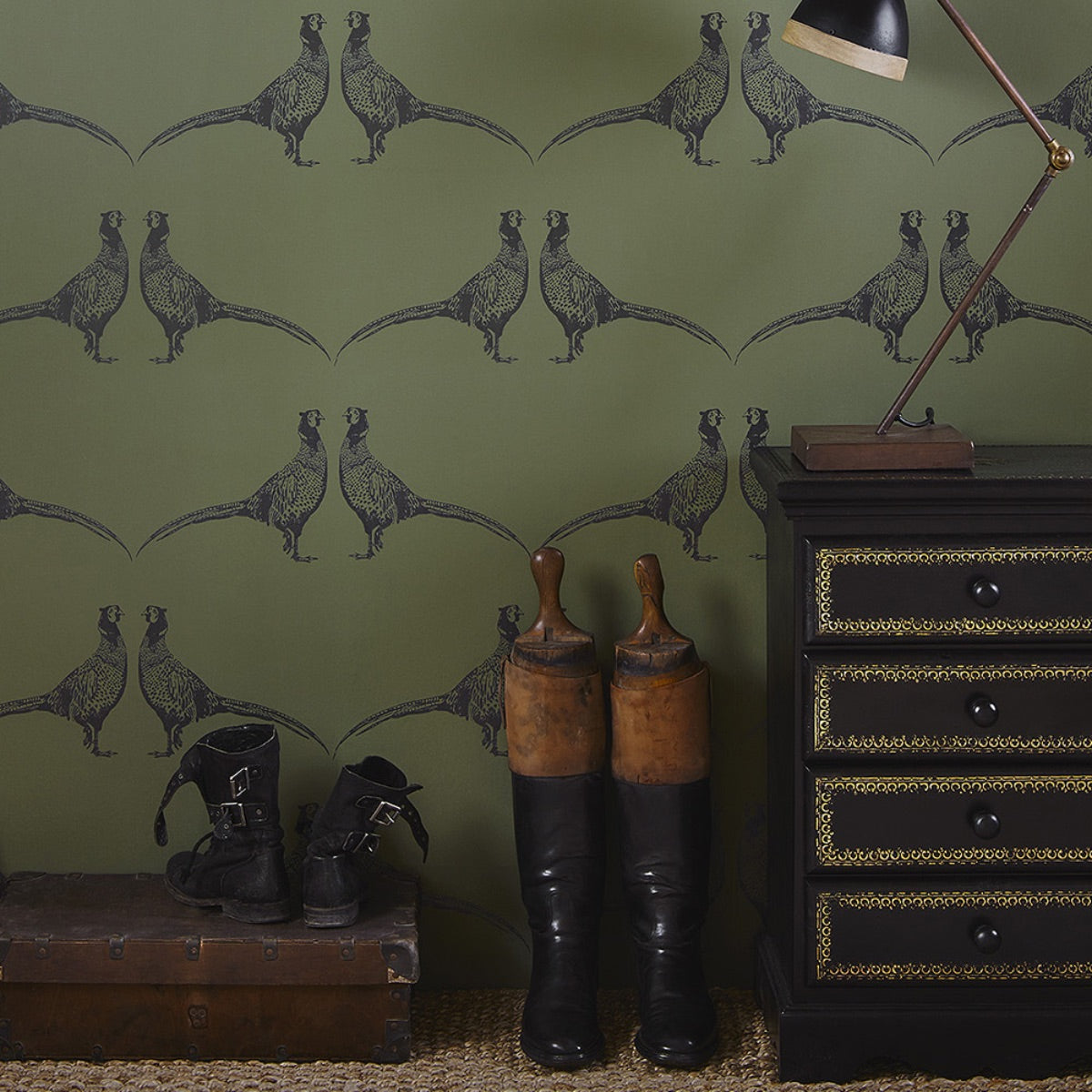 Pheasant Wallpaper by Barneby Gates | Designer Wallpaper - Decoralist