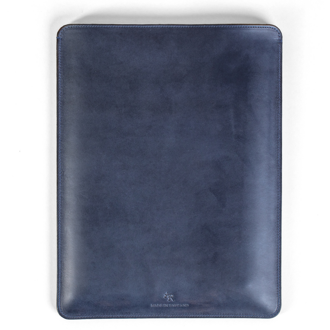 Leather MacBook Sleeve Case 13 inch - Navy
