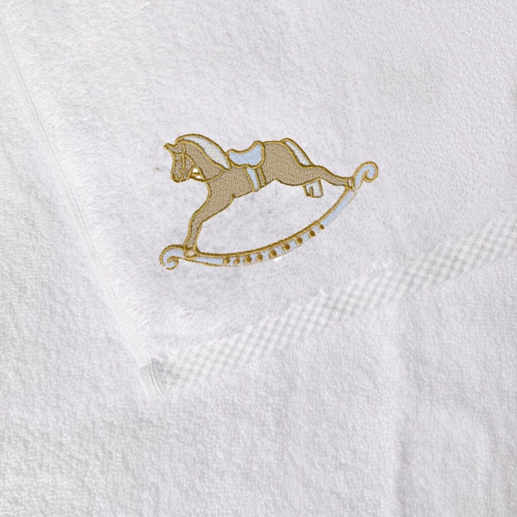 Blue Rocking Horse Towel Collection