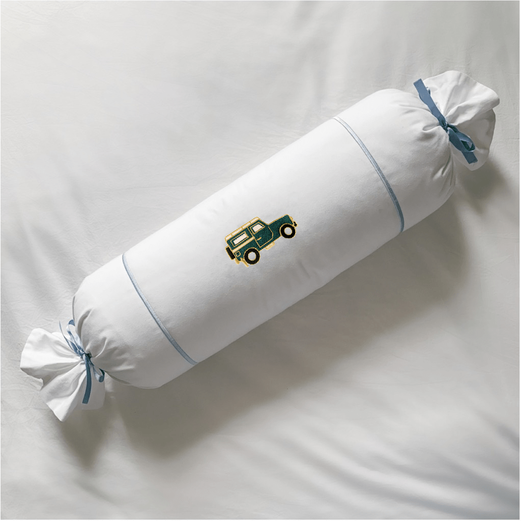 4x4 Embroidered Bolster Cushion