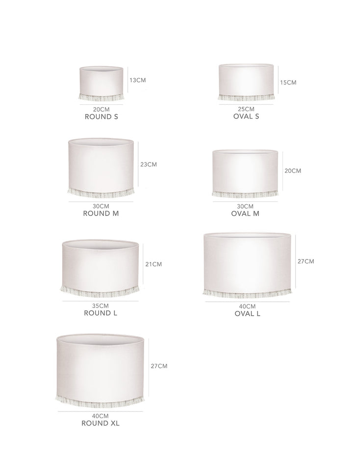 Thalassa Lampshade - Smokey Blue & Spice
