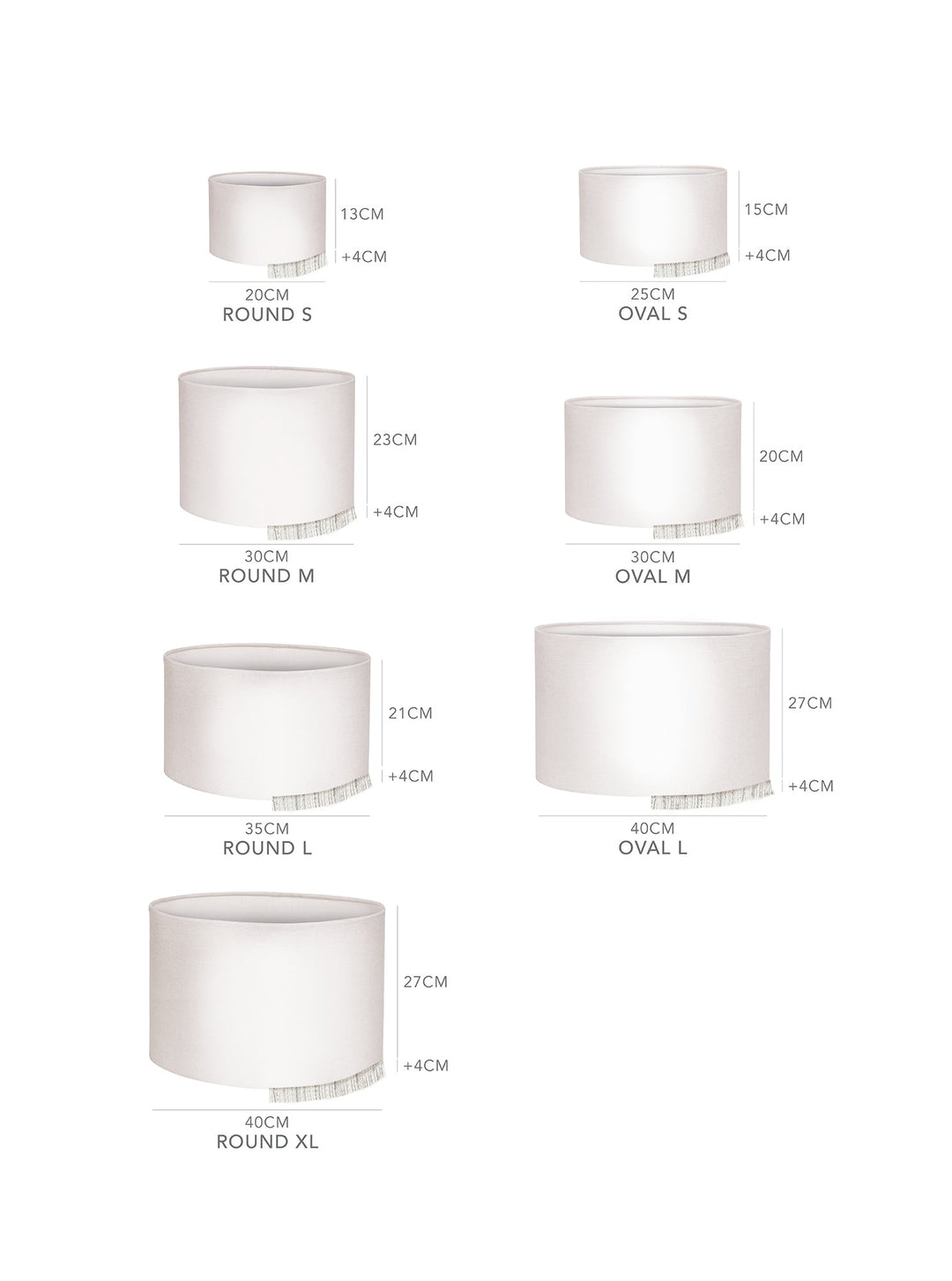 Yoko Lampshade - Sand & Warm white