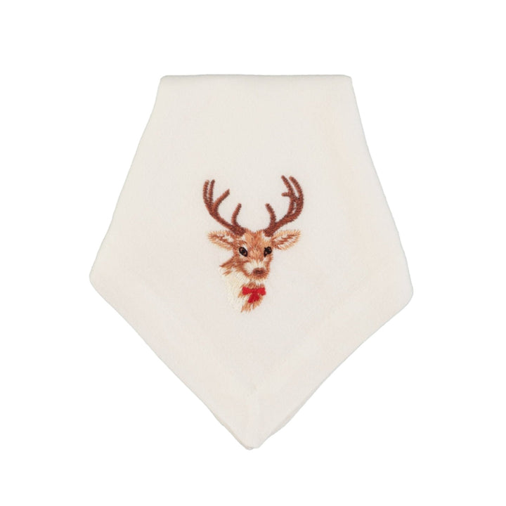 Reindeer Embroidered Linen Napkin