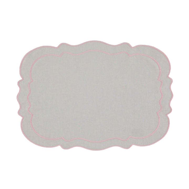 Clou Placemat - White & Pink