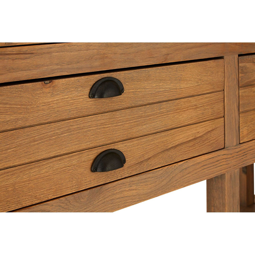 Vail Rustic Grey Oak Wood Sideboard