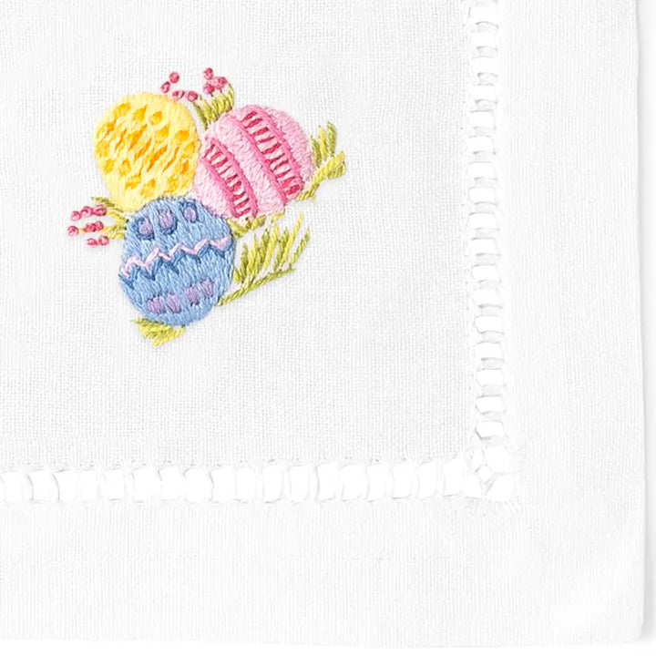 Easter Embroidered Cocktail Napkins