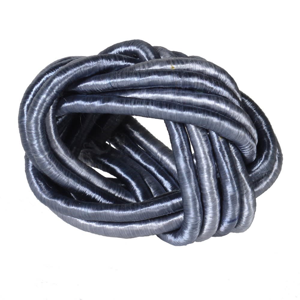 Blue Grey Twist Cord Napkin Ring - Set of 6