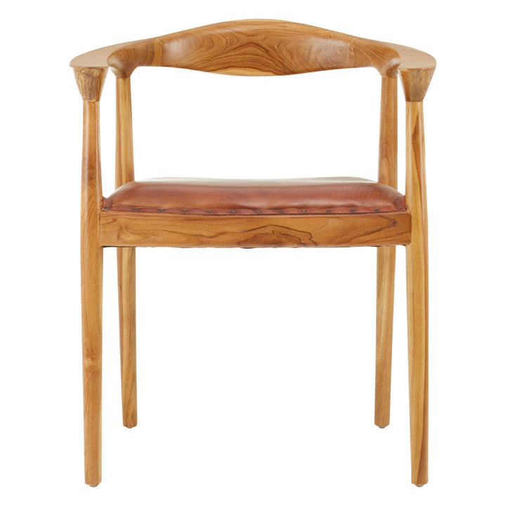 Amandari Brown Leather Dining Chair