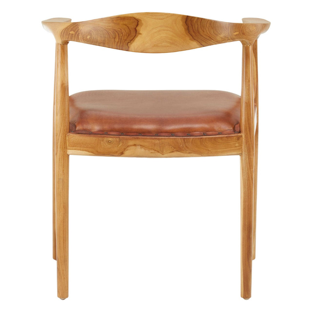 Amandari Dining Chair - Brown Leather