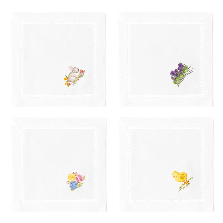 Easter Cocktail Napkins - Mixed Set Of 4