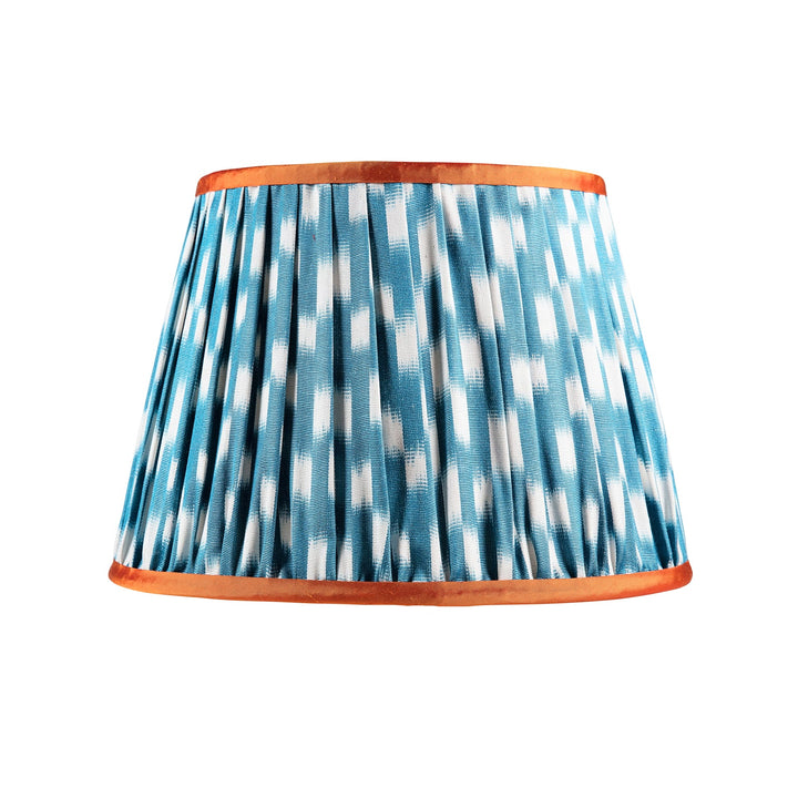 Blue Spot & Marmalade Ikat Pleated Lampshade - Limited Edition