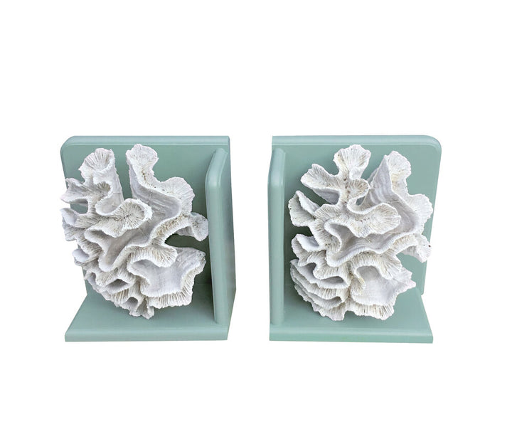 Coral Book Ends