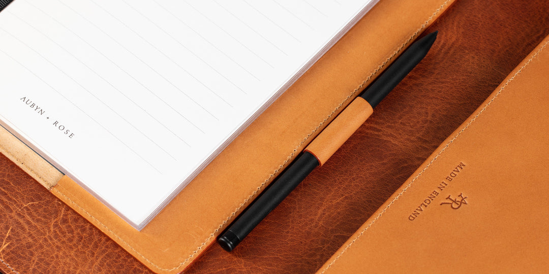 Leather Refill Notebook Cover - Tan