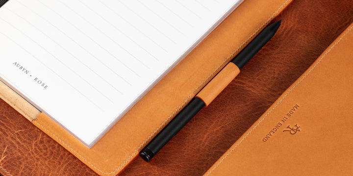 Leather Refill Notebook Cover - Tan
