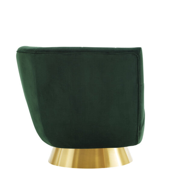 Darcy Emerald Green Velvet Swivel Armchair