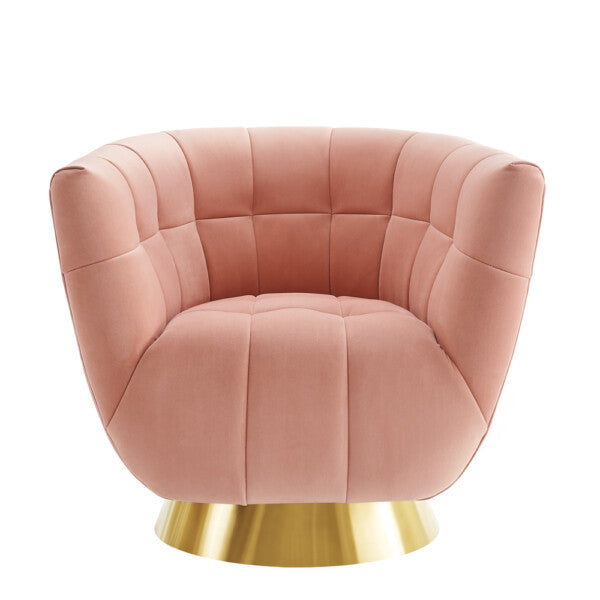 Darcy Blush Pink Swivel Chair