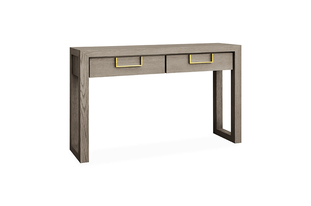 Lucca Greyed Oak Console Table