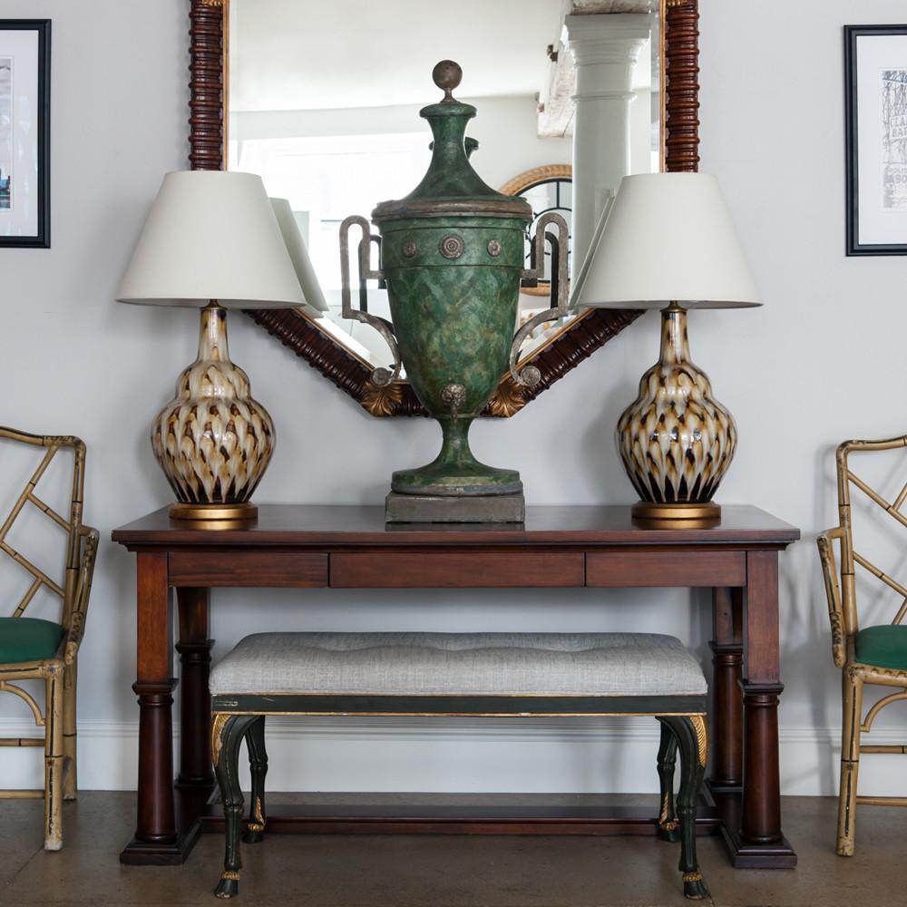 Pheasant Feather Table Lamp