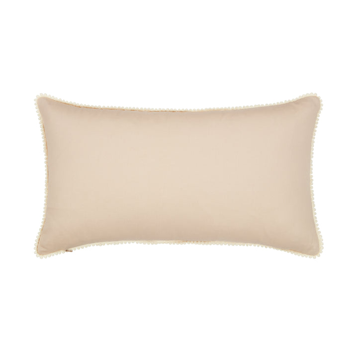 Multicoloured Rectangular Silk Ikat Cushion