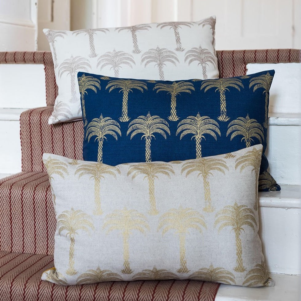 Marrakech Palm Soft Gold Cushion