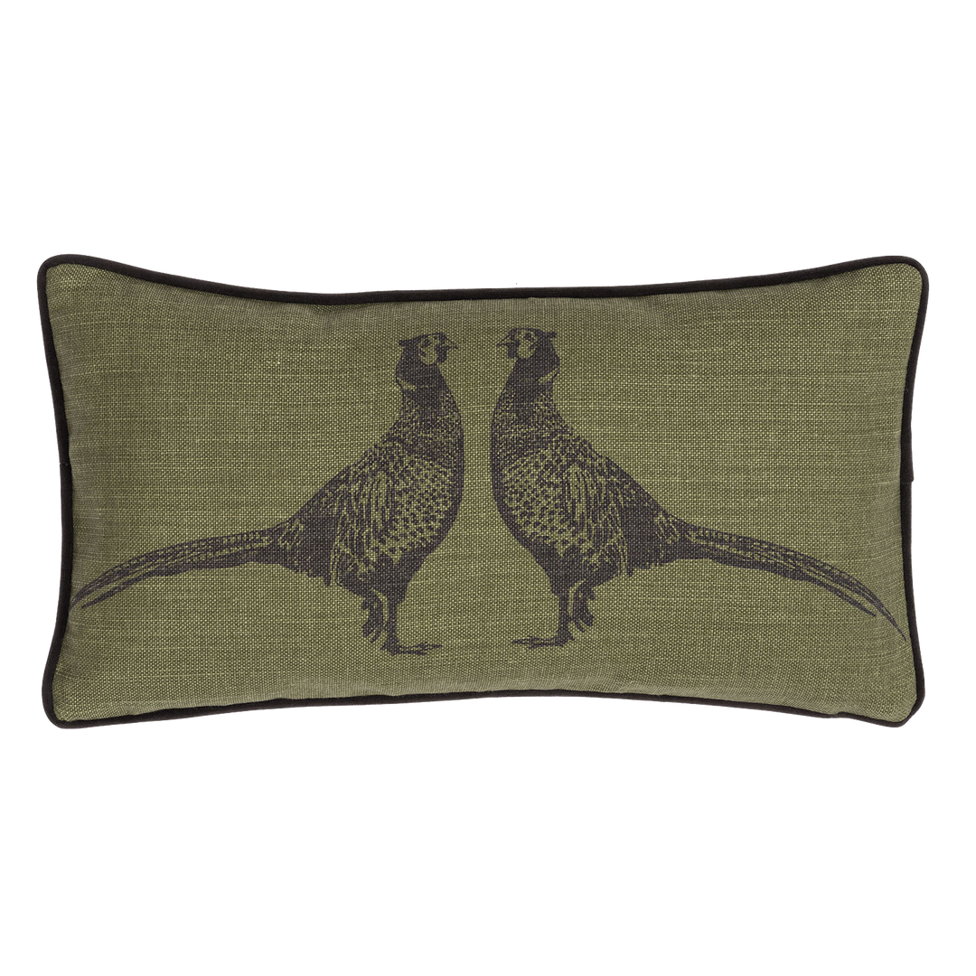 Pheasant Camo Green Cushion