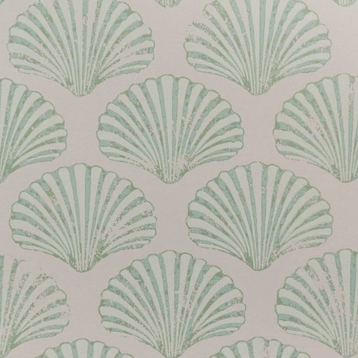 Green Scallop Shell Wallpaper