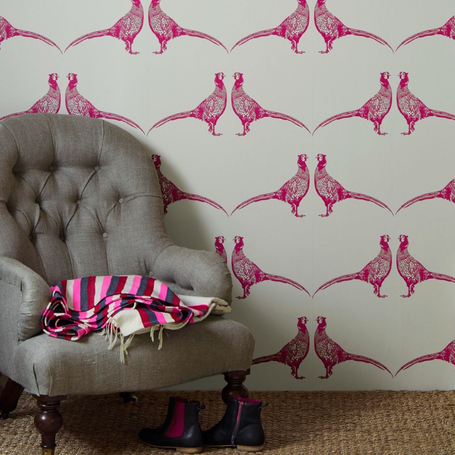 Pheasant Wallpaper by Barneby Gates | Designer Wallpaper - Decoralist
