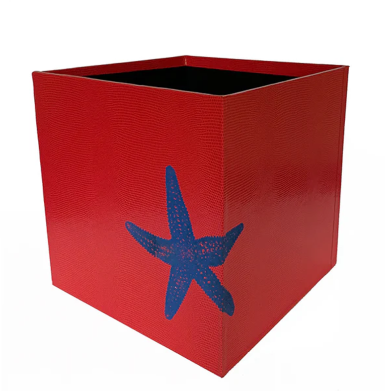 Starfish Wastepaper Bin - Red