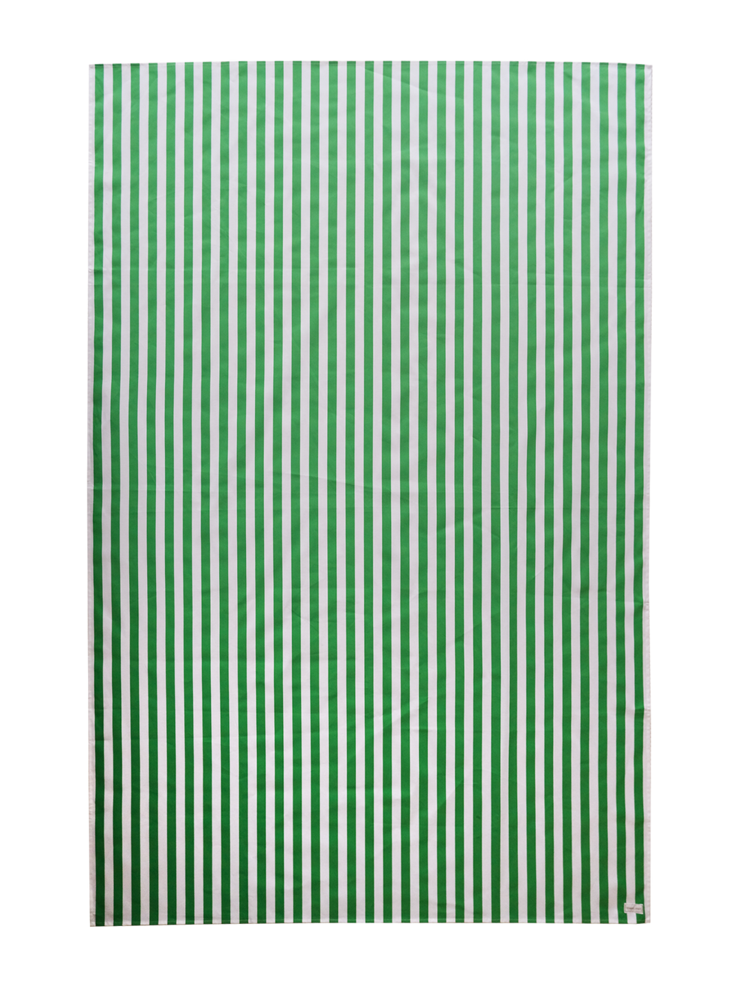 Broadway Green & White Striped Tablecloth