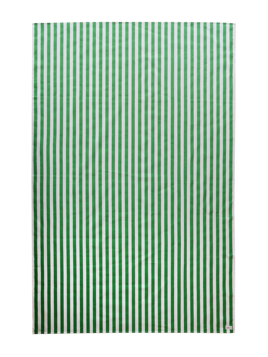Broadway Green & White Striped Tablecloth | Atelier Raff