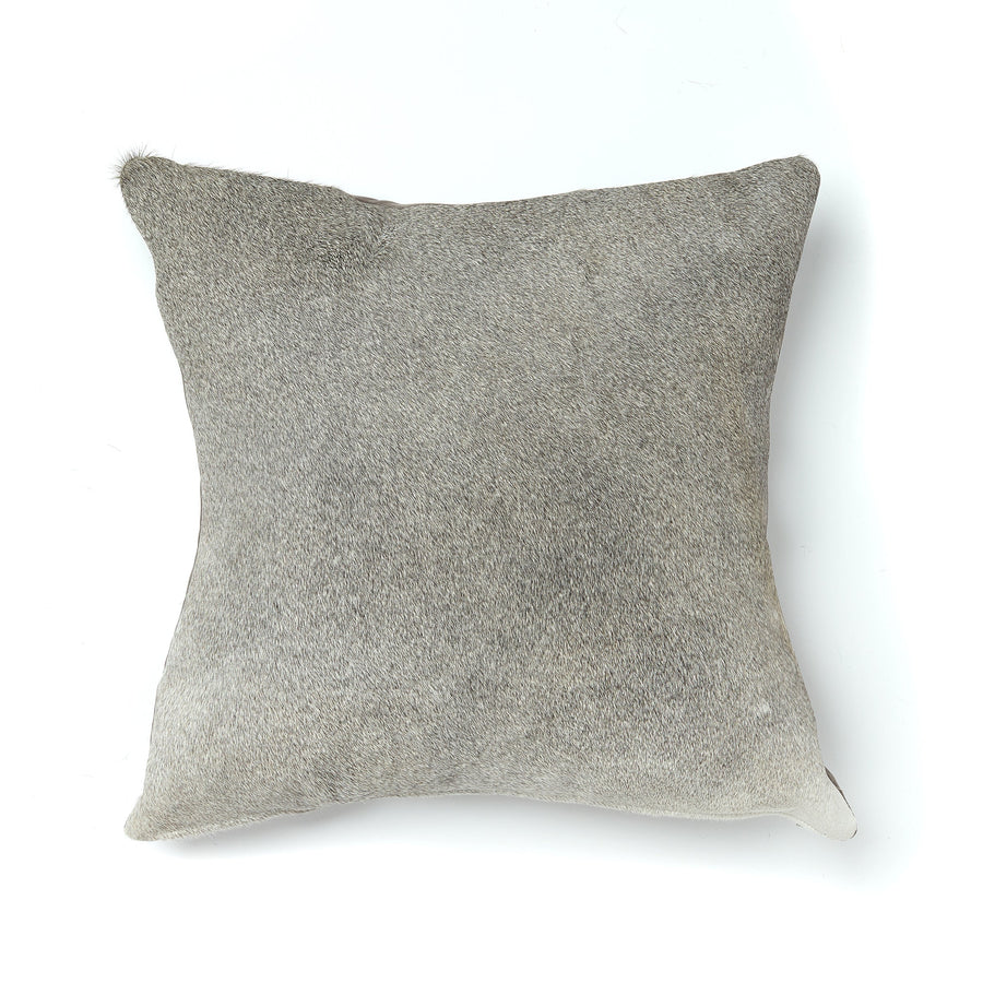Grey Cowhide Cushion