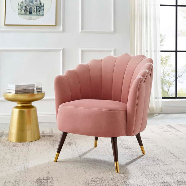 Blush pink and gold clearance chair