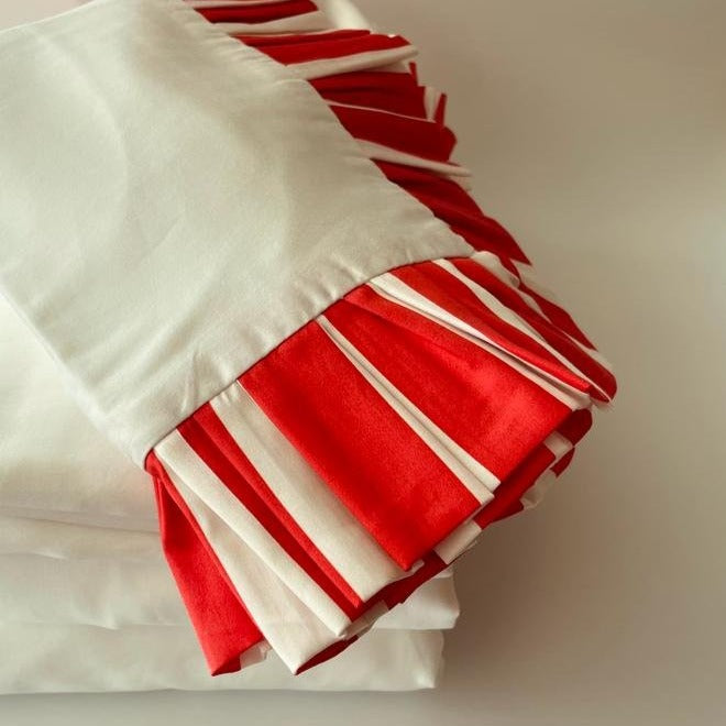 Candy Cane Frilled Bedding