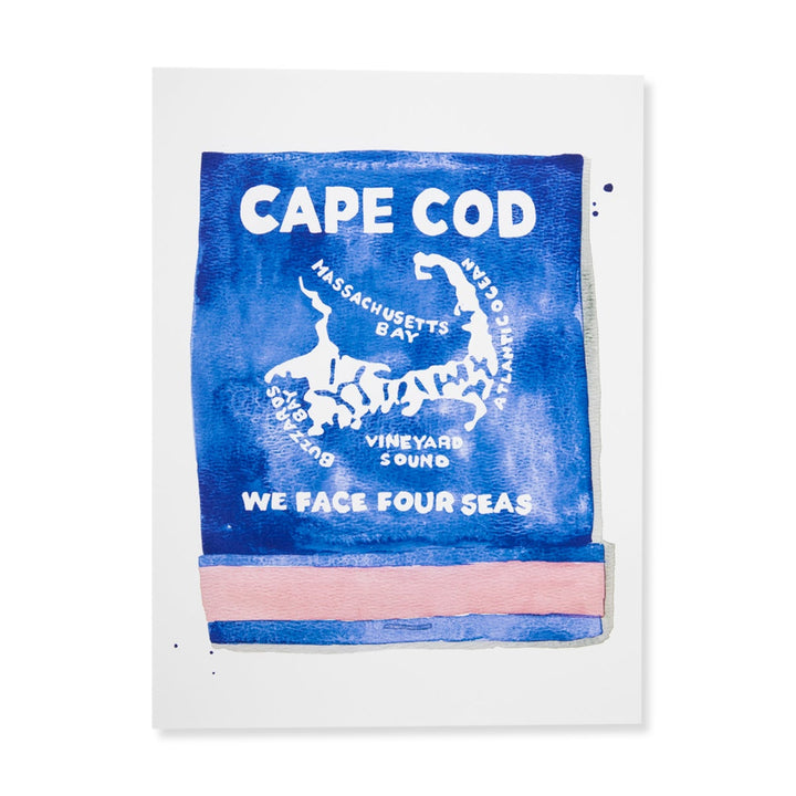 Cape Cod Matchbook Watercolour Print