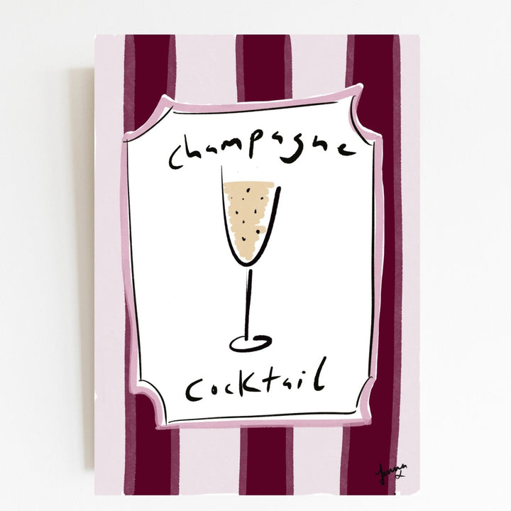 Champagne Cocktail Fine Art Print | JENNA ELSBY-BENNETT - Decoralist