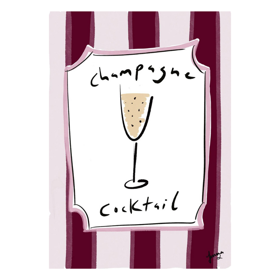 Champagne Cocktail Fine Art Print | JENNA ELSBY-BENNETT - Decoralist