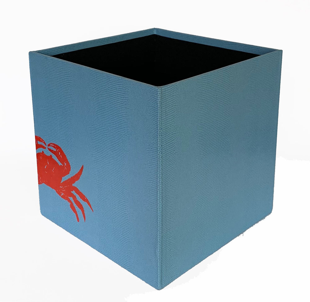 Crab Wastepaper Bin - Powder Blue