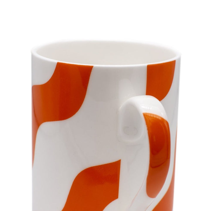 Orange Scallop Mug - Pair