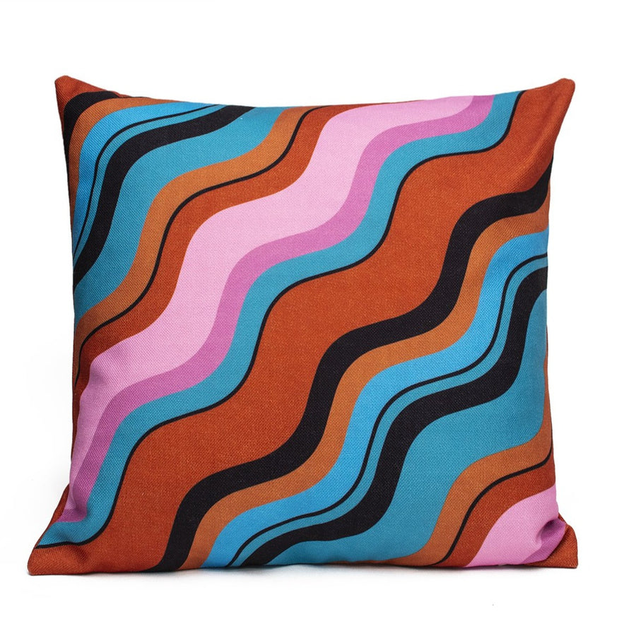 Multicoloured Scallop Cushion