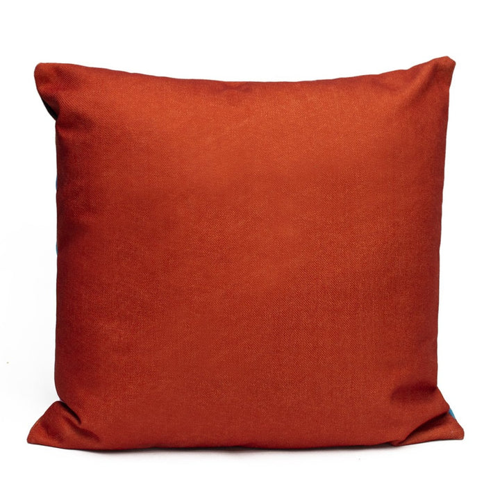 Multi-Coloured Scallop Cushion