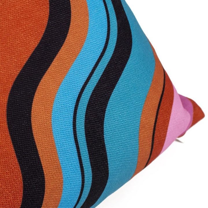 Multicoloured Scallop Cushion