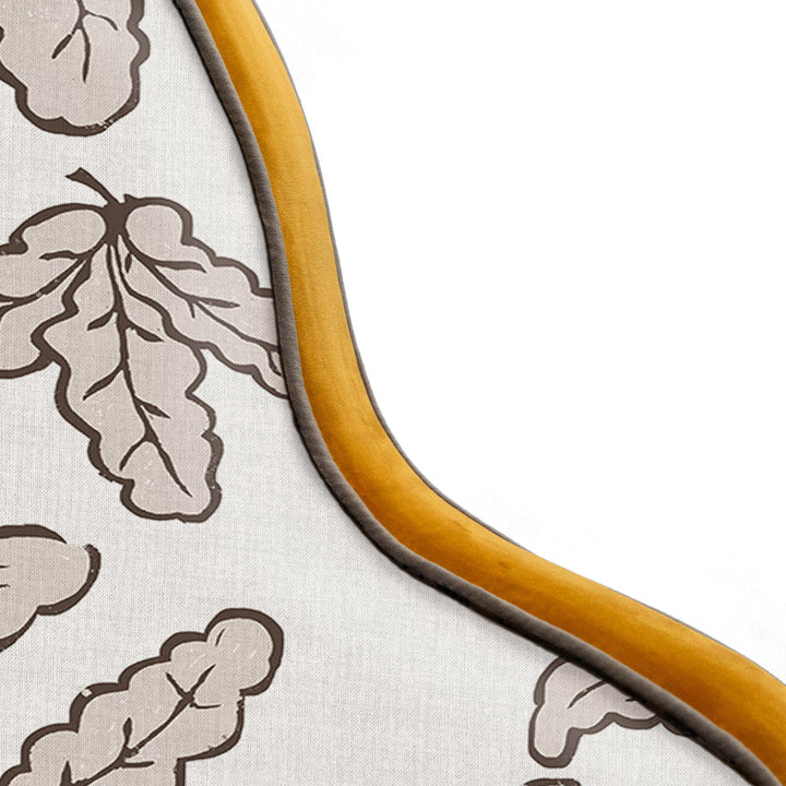 Isabella Headboard - Oak Leaf Fabric