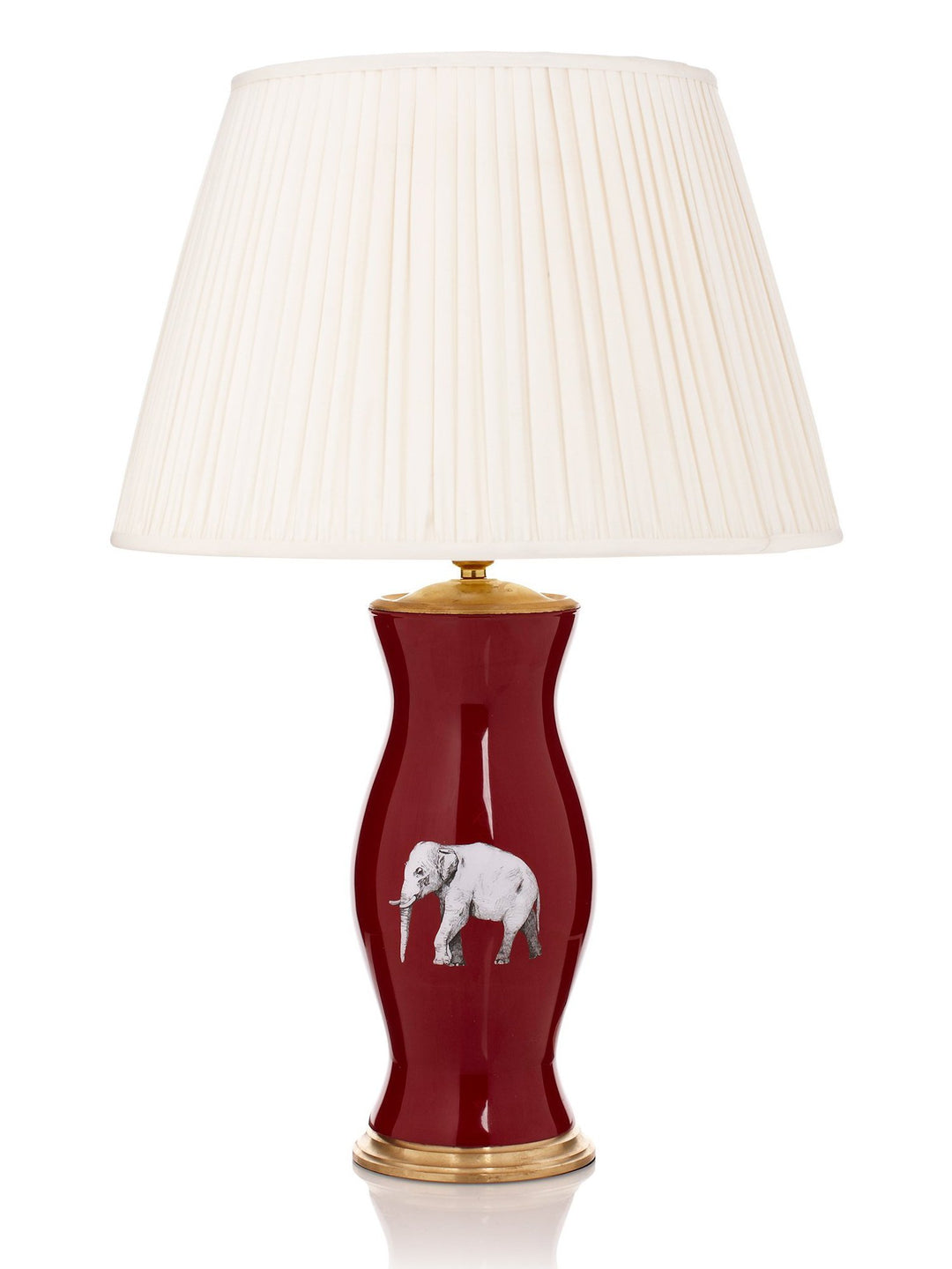 Elephant in The Room Red Medium Table Lamp