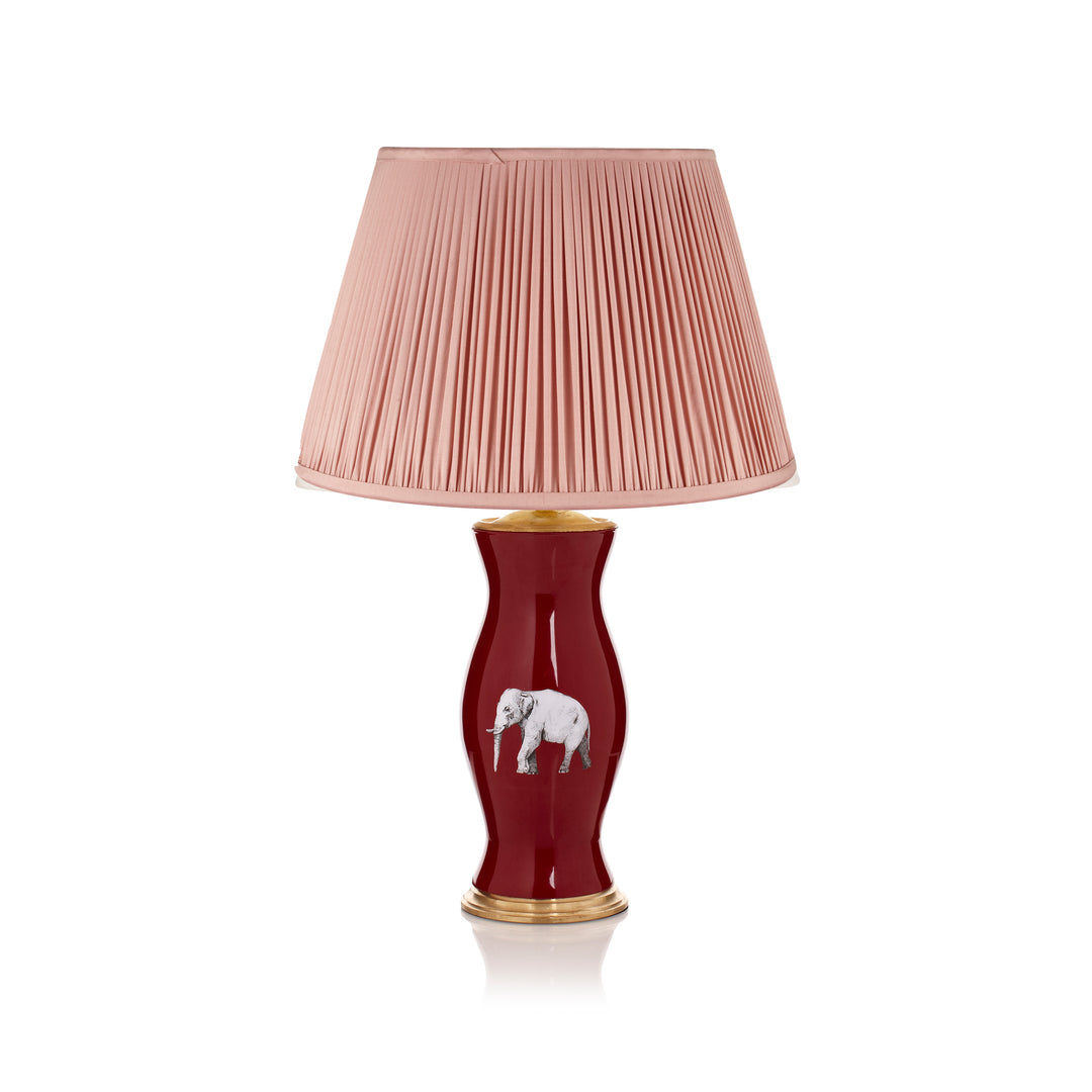Elephant in The Room Red Medium Table Lamp