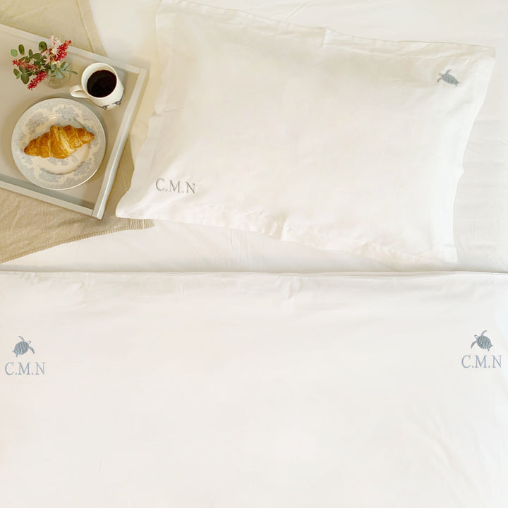 Scout Embroidered Turtle Cotton Bed Linen
